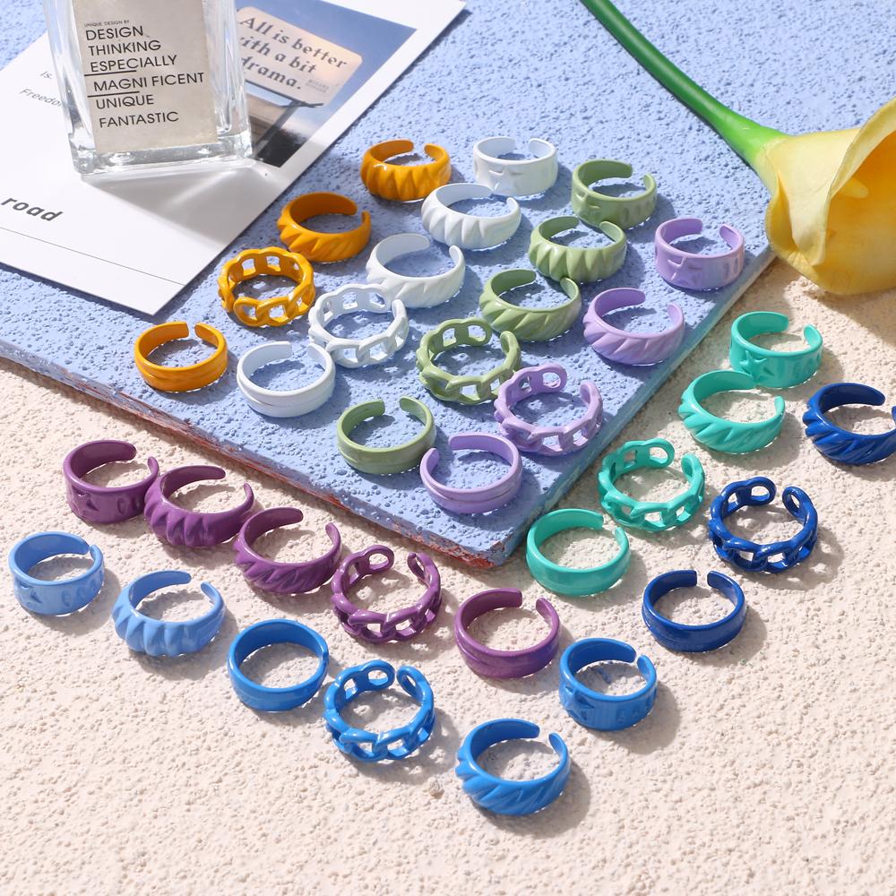 Open Ring 2pcs / Set Ring Knuckle Open Jewelry Christmas Gift Women's Daily Life Jewelry