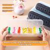 7 Days Vitamin Pill Case Double-Layer Pill Storage Box Weekly Pillbox Tablet Holder  Men/Women