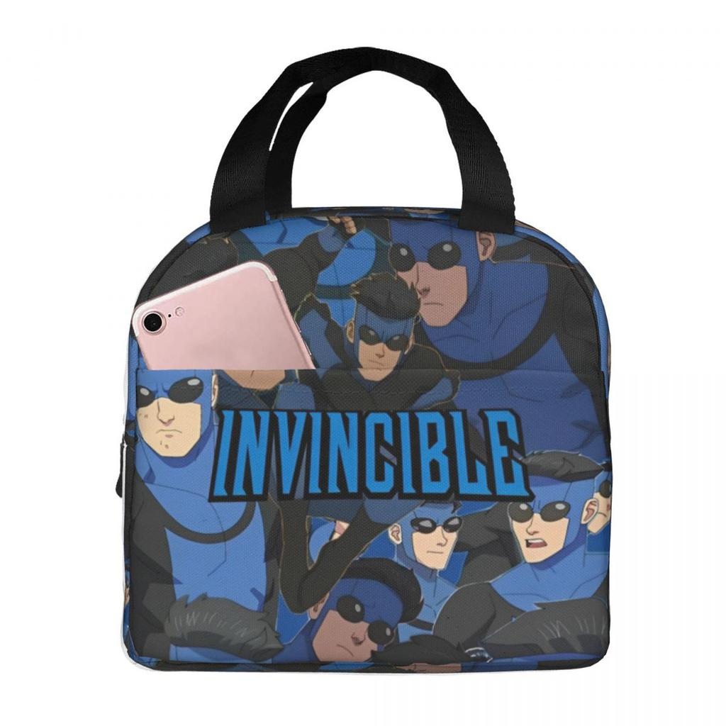 Invincible Cartoon Superhero Thermal Insulated Lunch Bags for Travel Portable Food Bag Cooler Thermal Lunch Boxes
