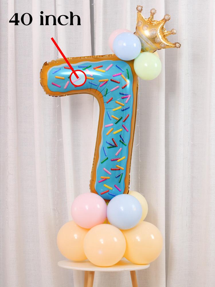 Sweet Donut Ice Cream Cake Foil Balloons Love Helium Balloon Baby Shower Birthday Party Decoration Kids Toy Digital Figure Globo