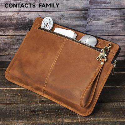 Genuine Leather Protective Cover for MacBook Pro 14'' – Cowhide Laptop Sleeve