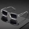 New Men Vintage Rectangle Frame Sunglasses Fashion Retro Sun Glasses Luxury Design Glasses UV400 Eyewear Women Goggles