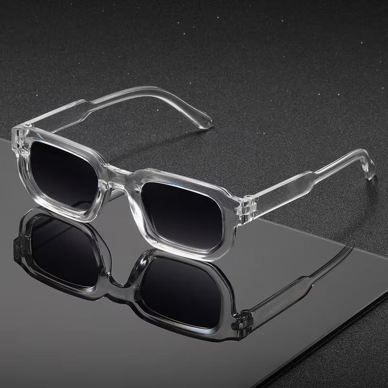 New Men Vintage Rectangle Frame Sunglasses Fashion Retro Sun Glasses Luxury Design Glasses UV400 Eyewear Women Goggles