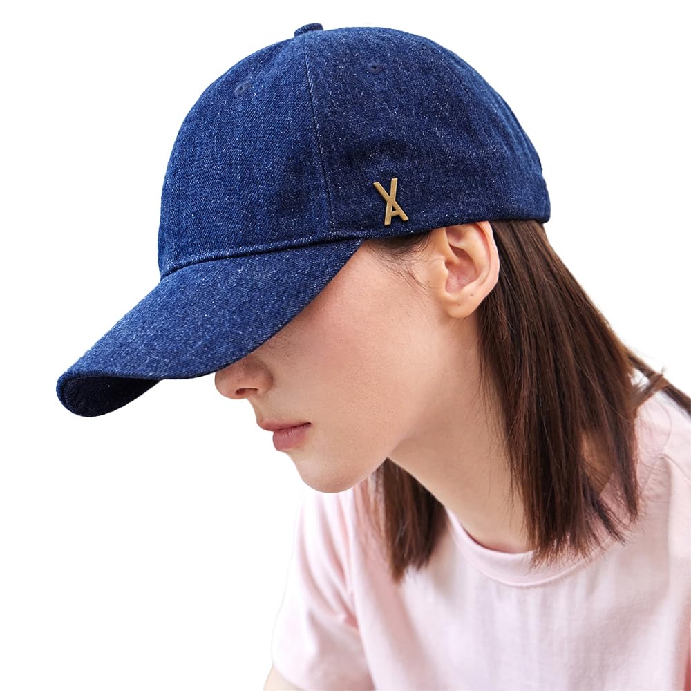VA Stud Non Washing Denim Ball Cap Indigo