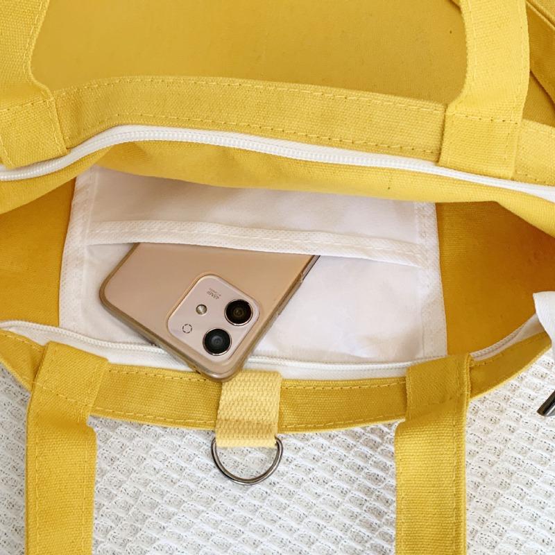 Simple Women Shoulder Canvas Bags Fashi College Student Girls Crossbody Bag Backpack Casual Commuter Ladies Handbags Book Tote