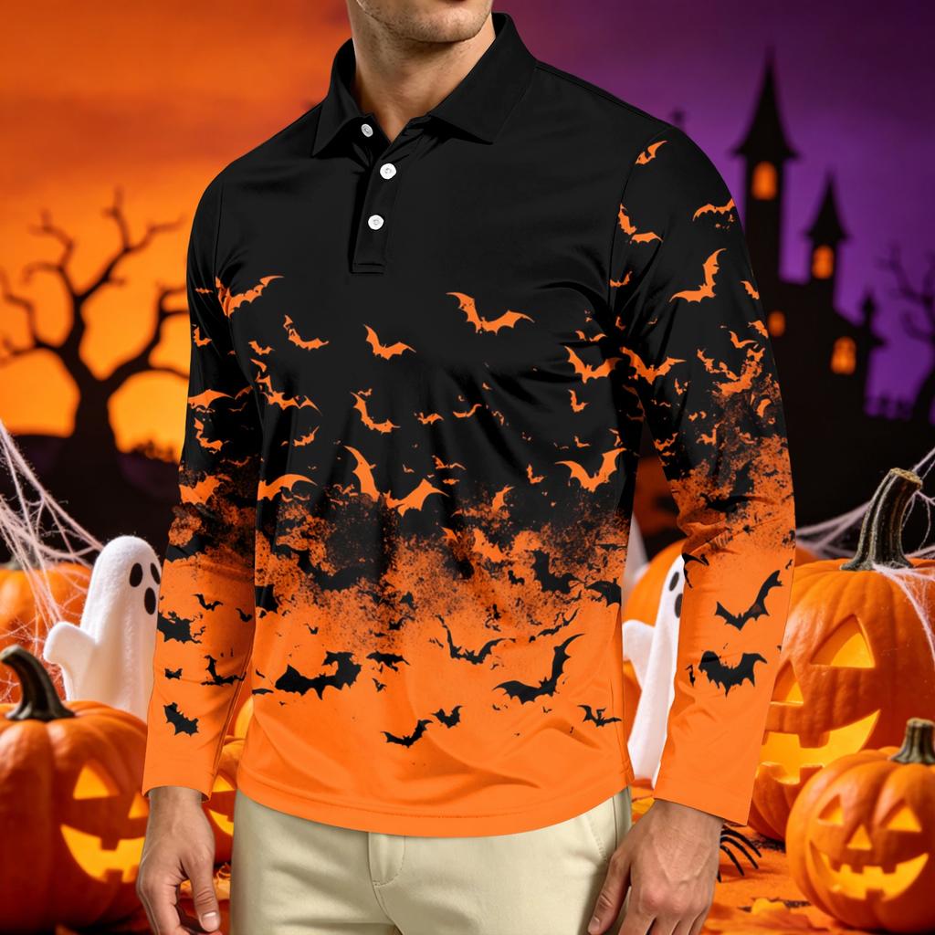 Men's Long Sleeve Casual T Shirt Crew Neck Printed Top Lightweight Comfortable Fit Stylish Design Suitable for Everyday Wear