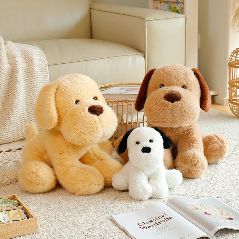Cartoon Soft Dog Stuffed Animal Plush Pillow Cute Puppy Companion Pet Toy Kawaii Home Decor Christmas Gift For Kids