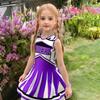 Kids Cheerleading Uniform Girls Dance Performance Dress Cute Sports Meet Outfit