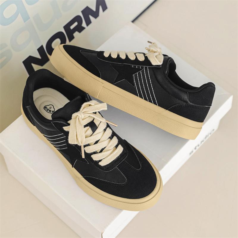 

AFANTING мужские низкие кеды корейская версия студенческие спортивные дышащие модные повседневные универсальные мужские туфли модная обувь 1563 39 чёрный