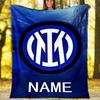 Customizable Football Throw Blanket – Personalized Name, All-Season Cozy Snug Blanket, Machine Washable, Personalized Blanket