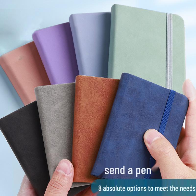 Mini A7 Pocket Diary: Compact Waterproof Leather Notebook