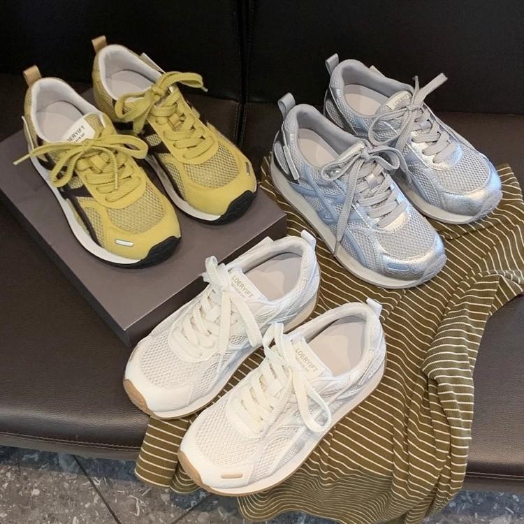 Color Matching Platform German Training Shoes Women's 2025 Spring and Summer Versatile Mesh Breathable Lightweight Sports and Leisure Shoes Forrest Gu