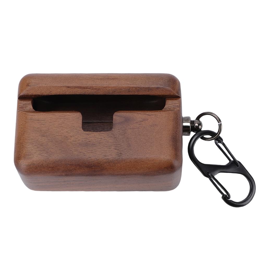 Wood Earbuds Case Fit for BYRD Earphones Walnut Wood Earbuds Protective Cover