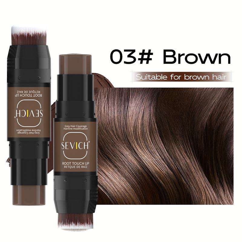 

Одноразовая ручка-краска для волос с кисточкой SEVICH Водостойкий стик для подкрашивания волос Быстрое покрытие для седых волос Временный консилер Ручка-стик для заполнения бороды