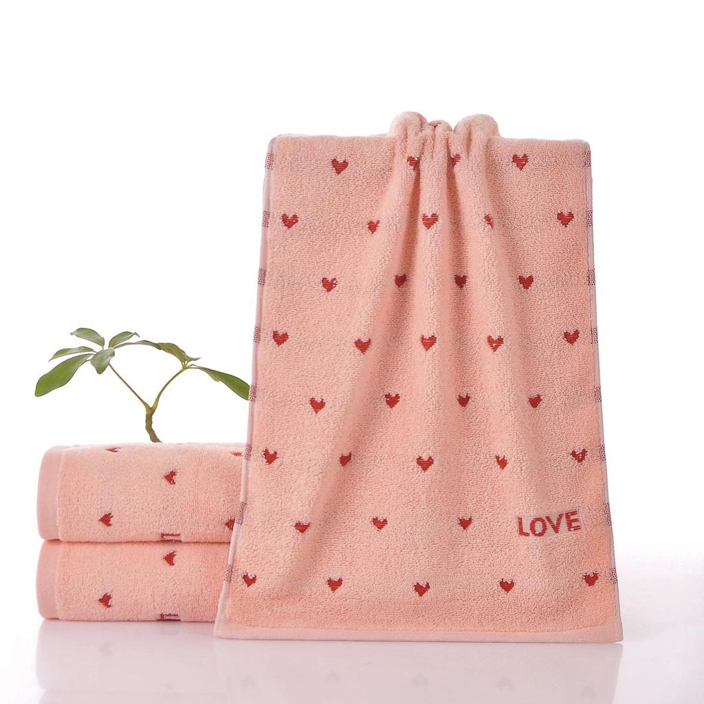 All-Cotton Three-Section Adult Face Towel - Thick Student Washcloth with Optional Logo