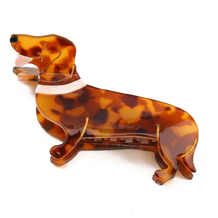 Delicate Dog Shape Hair Claw Ponytail Shopping Jaw Clip Female Headpieces