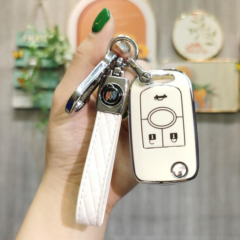 Buick Excelle Key Cover: Fits 08/09/11/13/15 Models - Remote Protective Shell Keychain for Men & Women