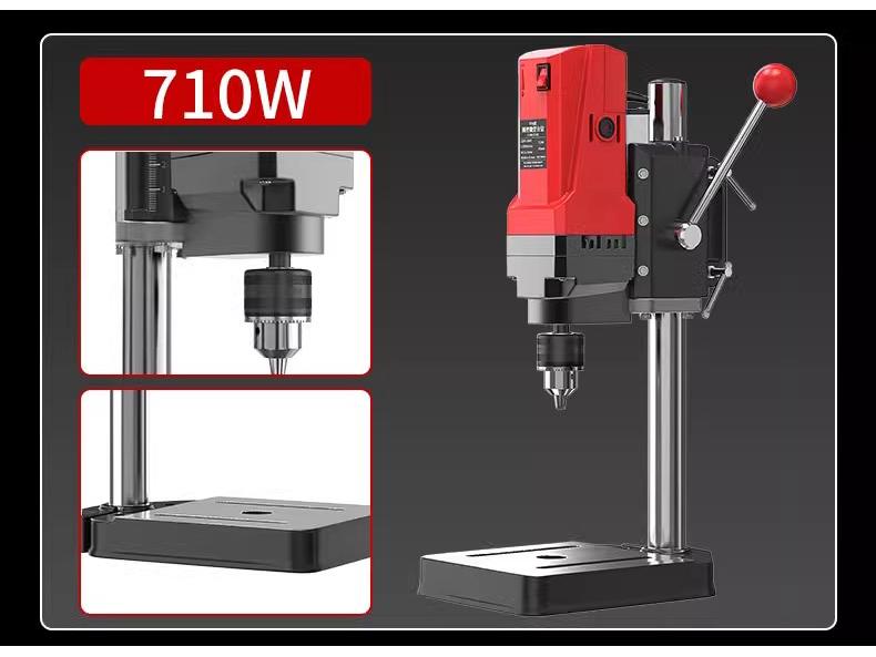 Compact 220V High-Power Multifunctional Bench Drill Press – Precise Industrial-Grade Drilling Machine