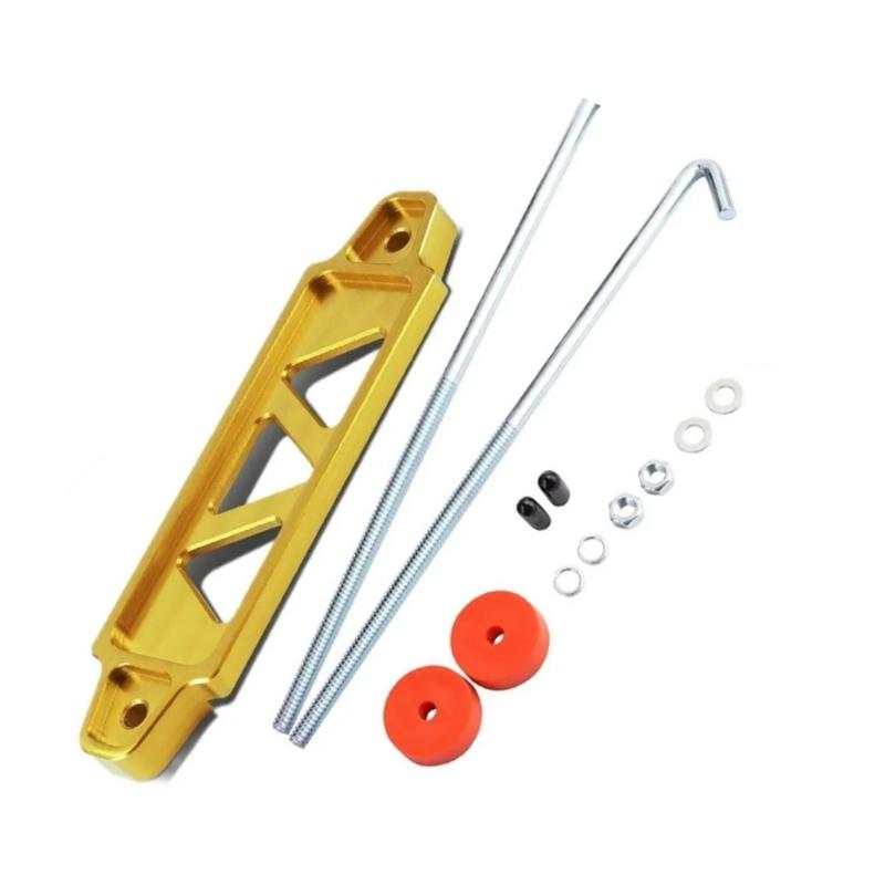 Aluminum Battery Hold Down Set Car Battery Tie Down Fasten Bracket Holder Battery Mount Bracket Automotive Accessories