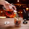 1000 ml Whisky-Dekanter aus Glas mit Diamant-Weinflasche und Holzhalter, luftdichter Stopfen, geeignet für alle Arten von Alkohol, Geschenk