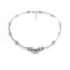 Vintage Sterling Silver Fish Beaded Clavicle Necklace - Elegant and Versatile Design