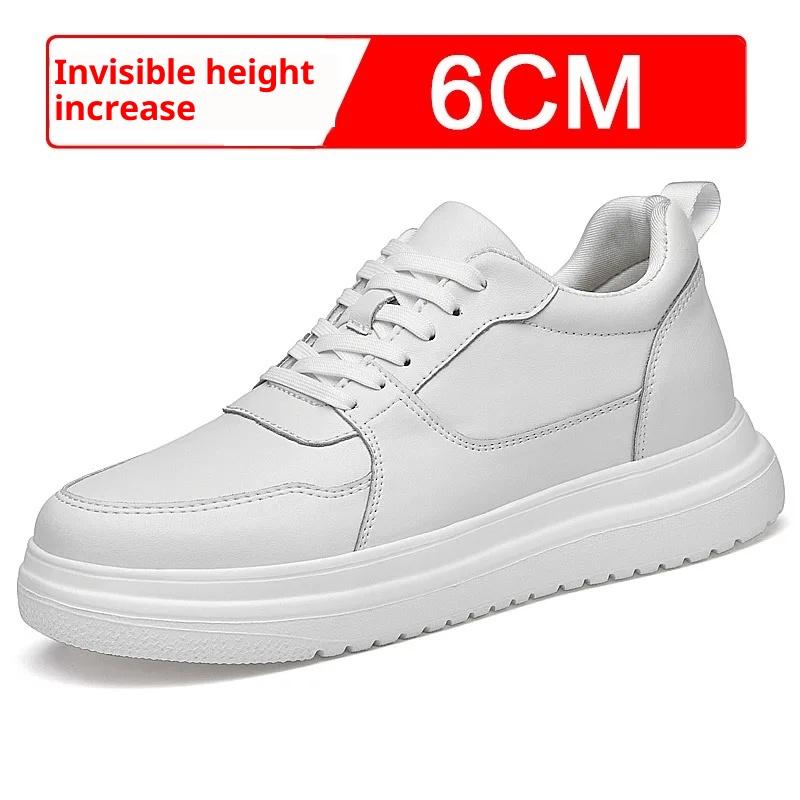 Men Elevator Height Increase Shoes Sneakers Shoes for Men 10cm Sports Casual Invisible Inner Heightening 8cm White Shoes