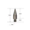 1pcs Stainless Steel Mini Prismatic Pole GPS Pole Tip M10 M8 Point Replacement For Prismatic Rod With 1/4" Female Thread