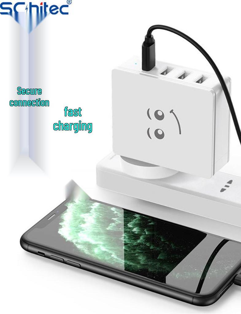QC3.0 Fast Charging Multi-Port Travel Charger with 4 USB Ports - US/EU Standard