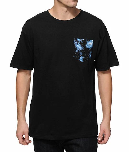 

Empyre Mens Black Hole Pocket Tee Shirt New S, M, L, XL 2XL
