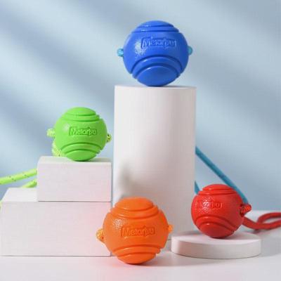 Bissfester elastischer Hundespielzeugball für große & mittelgroße Hunde - TPR für Langeweilevertreibung & Training