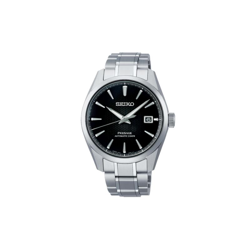 SEIKO Edged series 100 meters waterproof automatic/manual mechanical movement titanium strap men s watch silver dial SARX117 чёрный