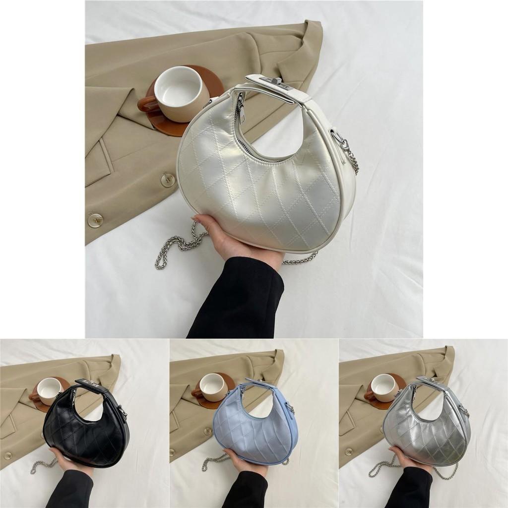 Elegant Soft Pu Crescent Bag For Women Versatile Daily Use With Interior Mobile Pocket Available In Various Shades