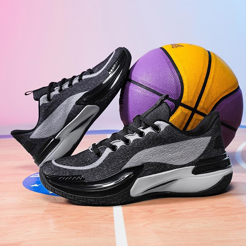 Hochwertige Basketballschuhe Herrenschuhe Echte Sneaker Abriebfeste Wettkampfstiefel Reibungsgeräusch Laufschuhe Atmungsaktive Sneaker