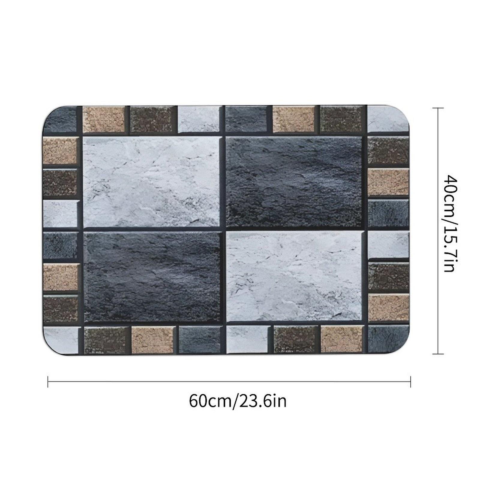 Diatomeeënaarde Vloermat Vocht absorberende Badkamervloermat Badkamerdeur Voetmat Steen Entree Deur Antislip Mat 80 * 120cm