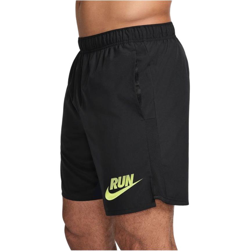 Nike FW24 AS M NK Run Energy Series Comfortable Versatile Fashion Casual Sports Shorts Men Shorts Black Light-Green HJ3567-010