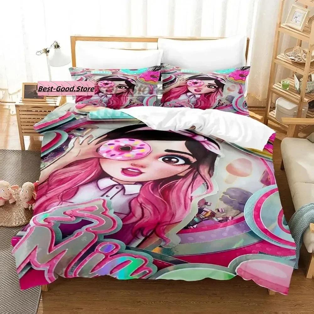 Mis Pastelitos Bedding Set Single Twin Full Queen King Size Bed Set Aldult Kid Bedroom Duvetcover Sets Anime bed sheet set