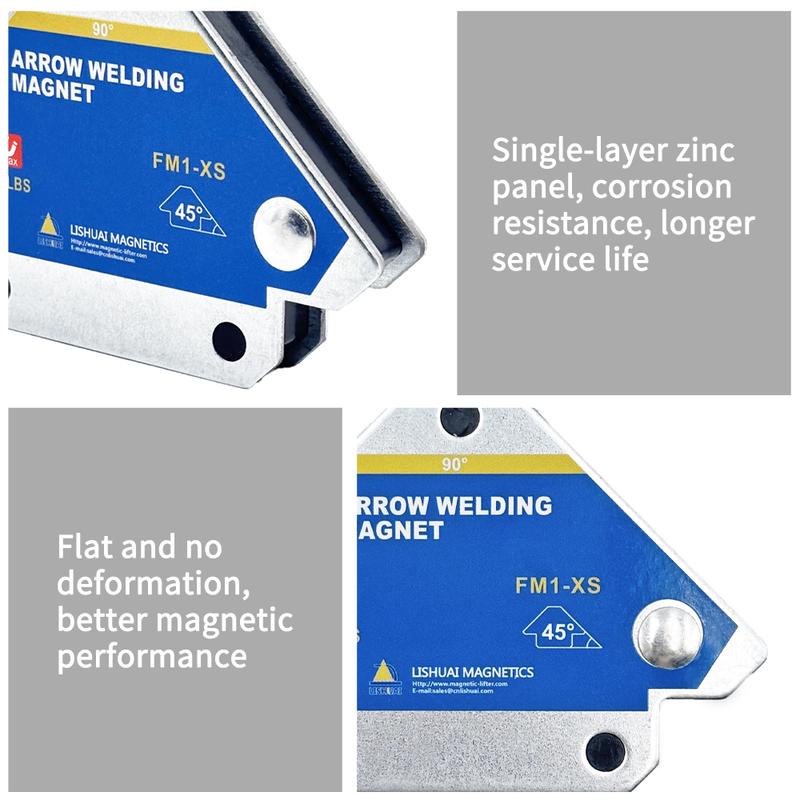 

4PCS Hot 12.5KG Magnetic Welding Fixer 45° 90° 135° Multi-angle Magnet Weld Positioner Ferrite Auxiliary Locator Tools