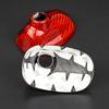 AIRSPEED Carbon Fiber Car Shark Fin Antenna Cover Radio Signal Sticker Accessories Fit Mini Cooper R55 R56 Accessories (Red)