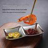 304 Stainless Steel Korean Hot Pot and Barbecue Dipping Dish - Gold, Two or Three Compartments