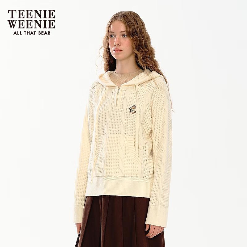 Teenie Weenie Bear Women's Hooded Knit Sweater