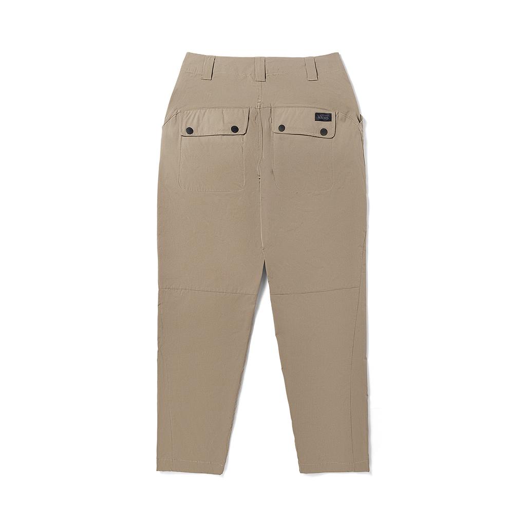 Vans American Vintage Solid Color Woven Mid-Rise Slim Fit Straight Leg Breathable Long Cargo Pants Women Pants Light-Brown VN000F2SYEH