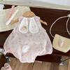 Baby Girl Summer Sleeveless Romper - Cute Rabbit Design