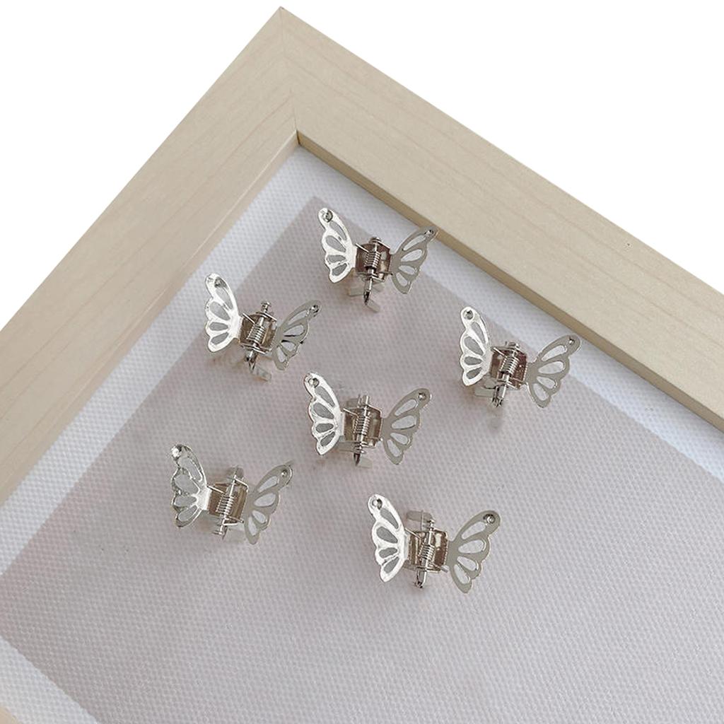 20 Stück Mini Metall Schmetterling Haarklammern, Hohl Kleine Schmetterling Haarclips, Niedliche Seitenpony Zöpfe Haarspangen für Damen Mädchen Haarschmuck