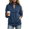 Women's Casual Long Sleeve Color Hoodie for Everyday Wear