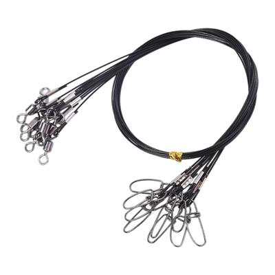 10pcs High Strength Fishing Wire Leader Line Rig Stainless Leader Fishing Leaders Fishing Rigs for Lures Baits Hooks