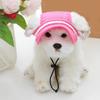 Pet Headwear Super Soft Wide Brim Polyester Dog Cat Outdoor Mesh Sun Hat Pet Sunscreen Cap Pet Supplies