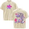 Anime JoJo Bizarre Adventure STEEL BALL RUN Johnny Joestar Magliette Vintage Lavate Uomo Donna Manica Corta Oversize Magliette
