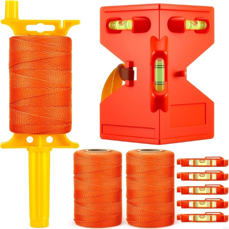 Precisions String Line Braided Construction Nylon Twine for Work Gardening Outdoor Surveying 3 Rolls Line String A0KF