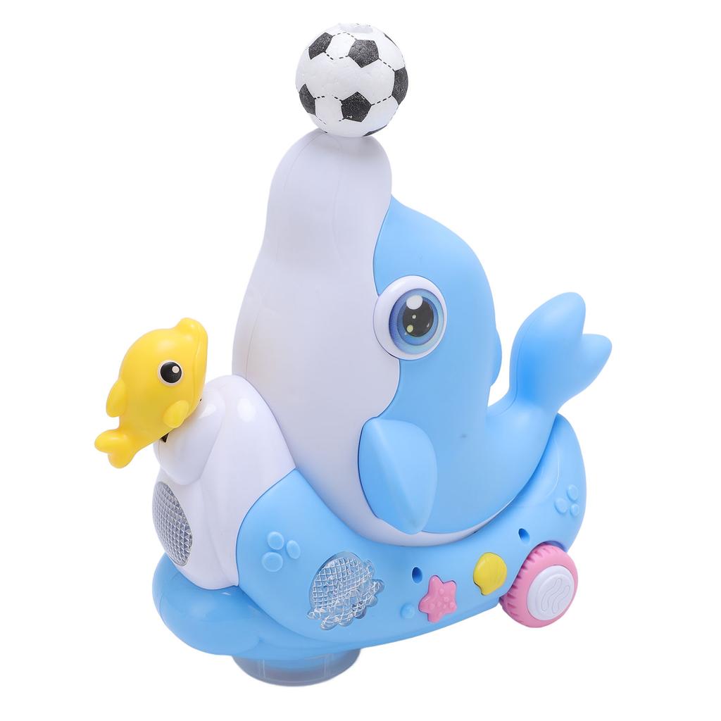 Children Electric Dolphin Toy Electric Universal Light Music Dolphin Floating Blow Ball Baby Cute Fu
