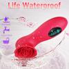 Rose Vibrator For Women Nipple Vagina Clit Stimulator G Spot Vibration Massager Female Masturbator Sex Toys for Adult Supplies